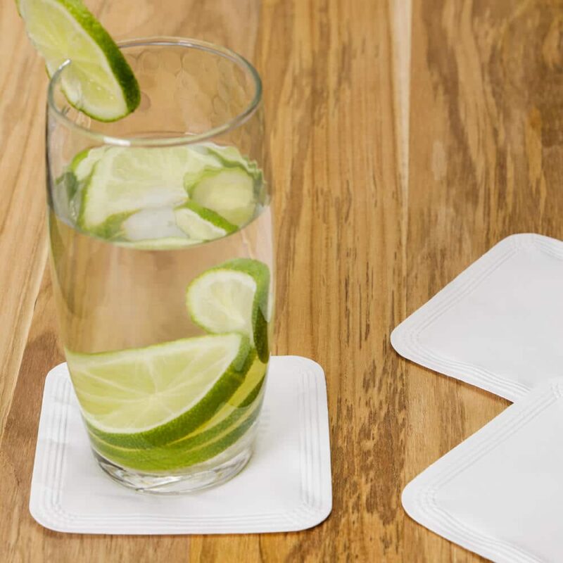 Descanso para Copo Quadrado Clássico 10 x 10 cm