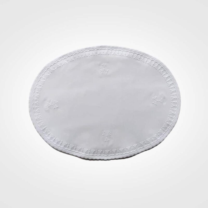 Toalha de Bandeja Oval Trevo 27,3 x 36,4 cm