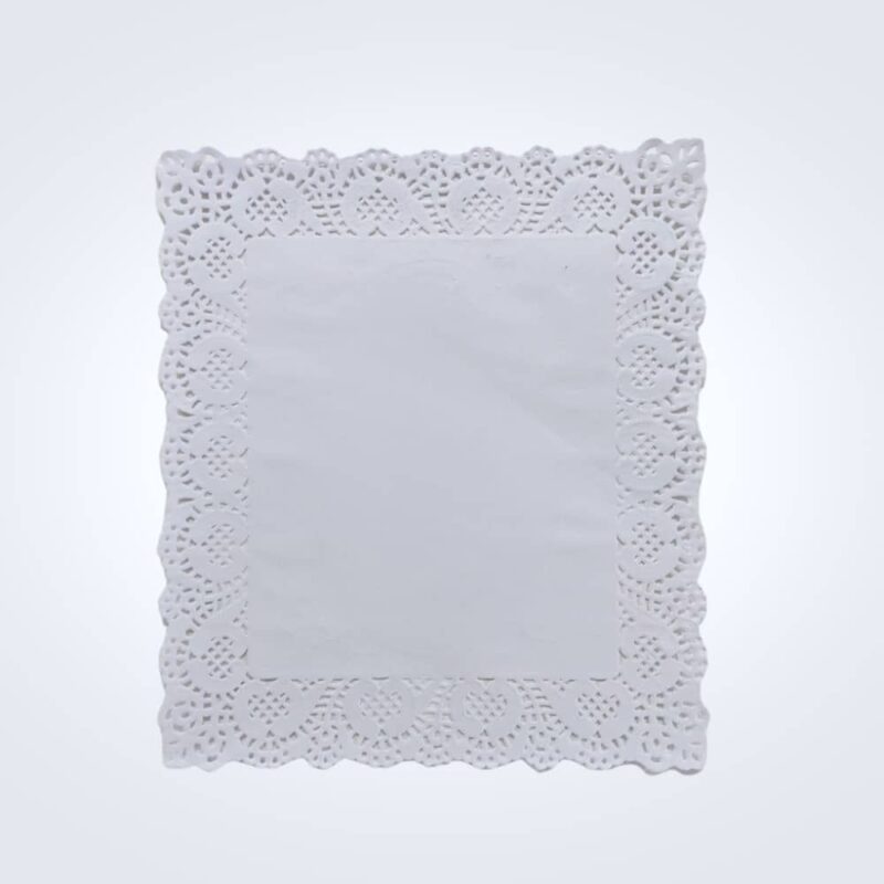 Toalha Retangular Rendada 22 x 25 cm